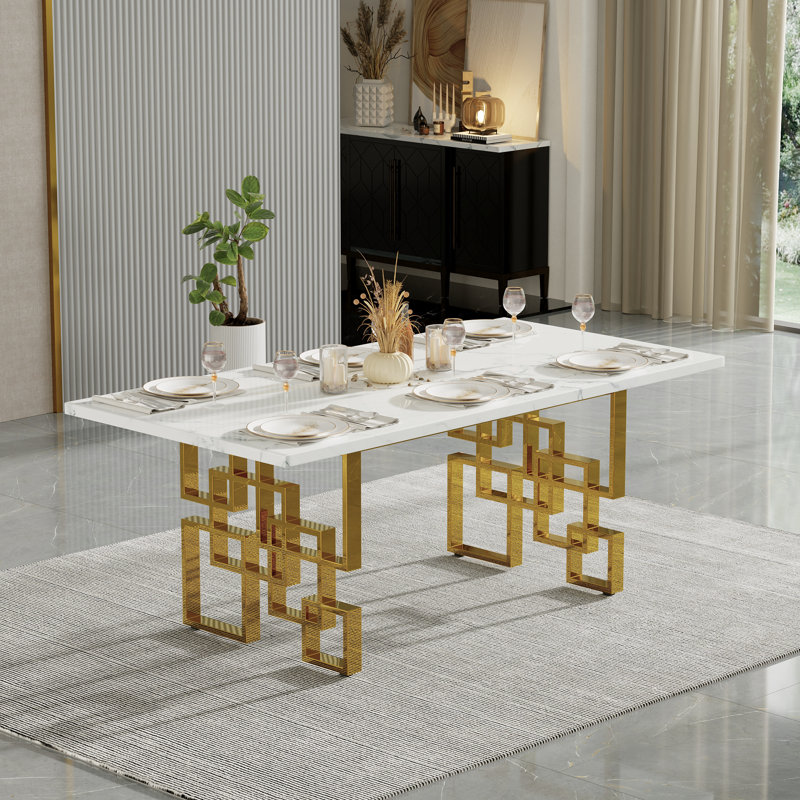 Table de salle à manger rectangulaire L 78 po x l 39 po Alsfeld