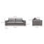 89" Genuine Leather Square Arm Sofa Bed-946022736