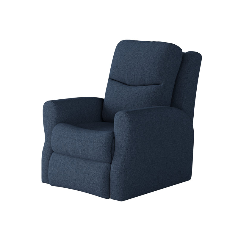 Fauteuil inclinable et pivotant Fame, Polyester bleu