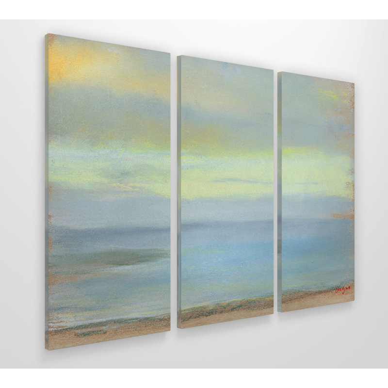 « marine coucher de soleil degas », image multi-pièces sur toile tendue, H 24 po x l 36 po x P 1,5 po
