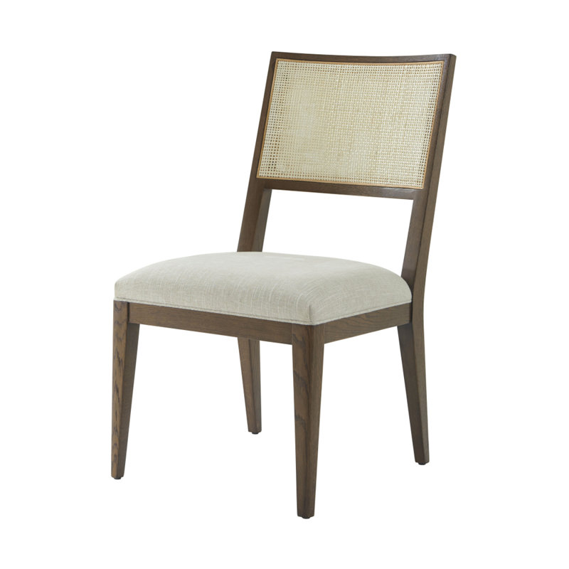 Chaise rembourrée en bois Catalina, Terre, Terre