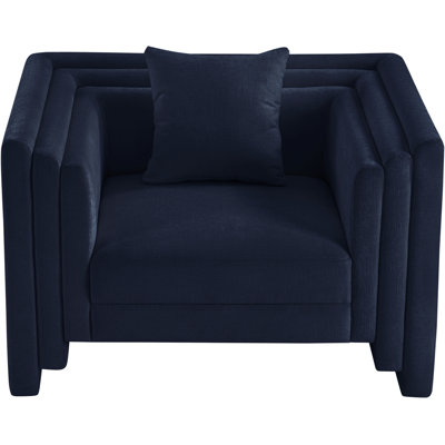 Jalice Chenille Fabric Upholstered Chair