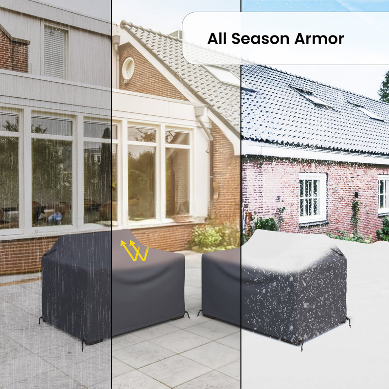 Housses de patio d'extérieur en aluminium 37,40 po Hoyt