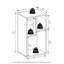 Runck 54cm H x 29.8cm W Bookcase-727070243