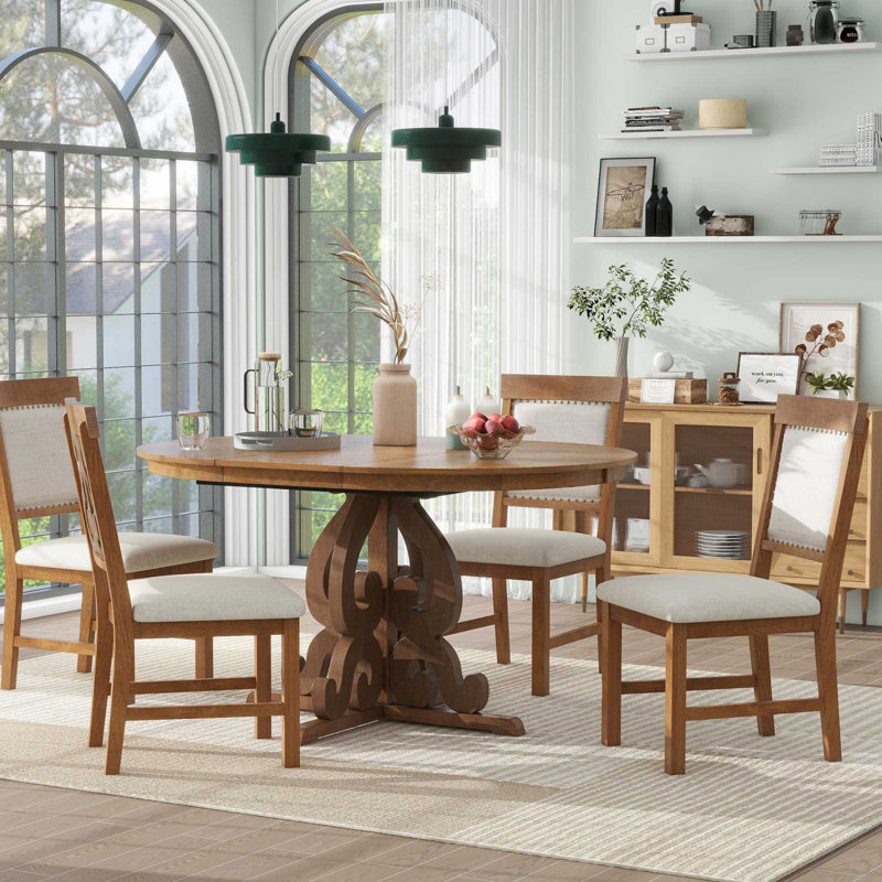 Jacqueline Dining Set, Walnut