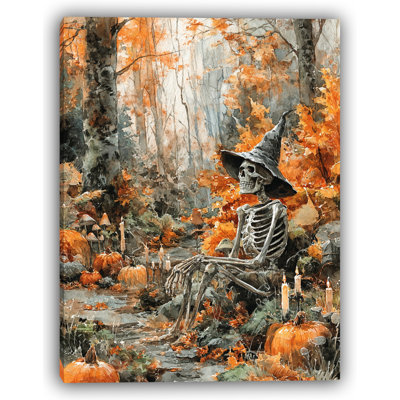 «Autumn Forest Skeleton», art mural sur toile tendue