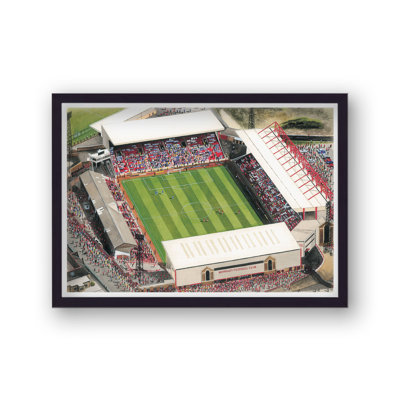 Barnsley FC Oakwell Football Stadium Vintage - Single Picture Frame Print
