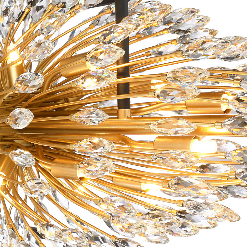 Lustre en cristal 38,5 "16 lumières
