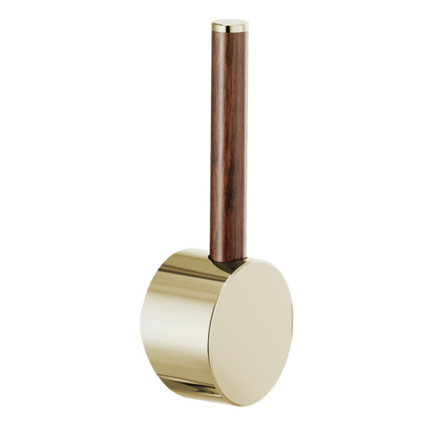 Odin® Bar Faucet with Arc Spout, Polished Nickel, Lever Handle with Wood