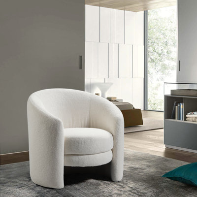 Upholstered Barrel Chair