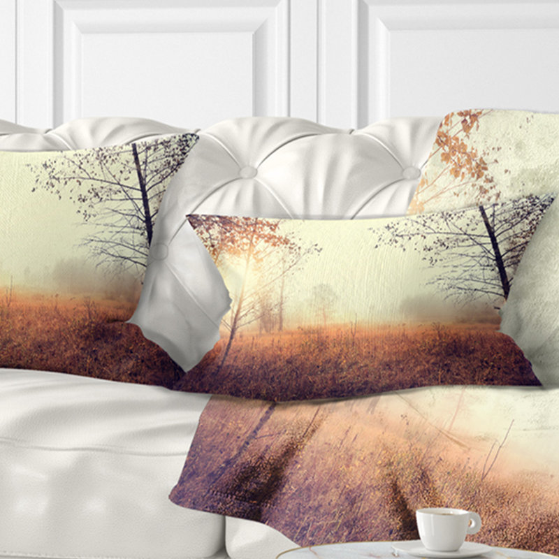 Coussin lombaire magnifique paysager naturel avec arbres