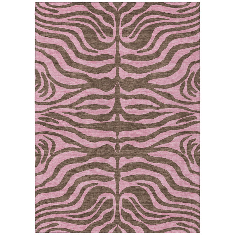 Fernelle Brown Washable Indoor-Outdoor Rug - , 10' x 14'