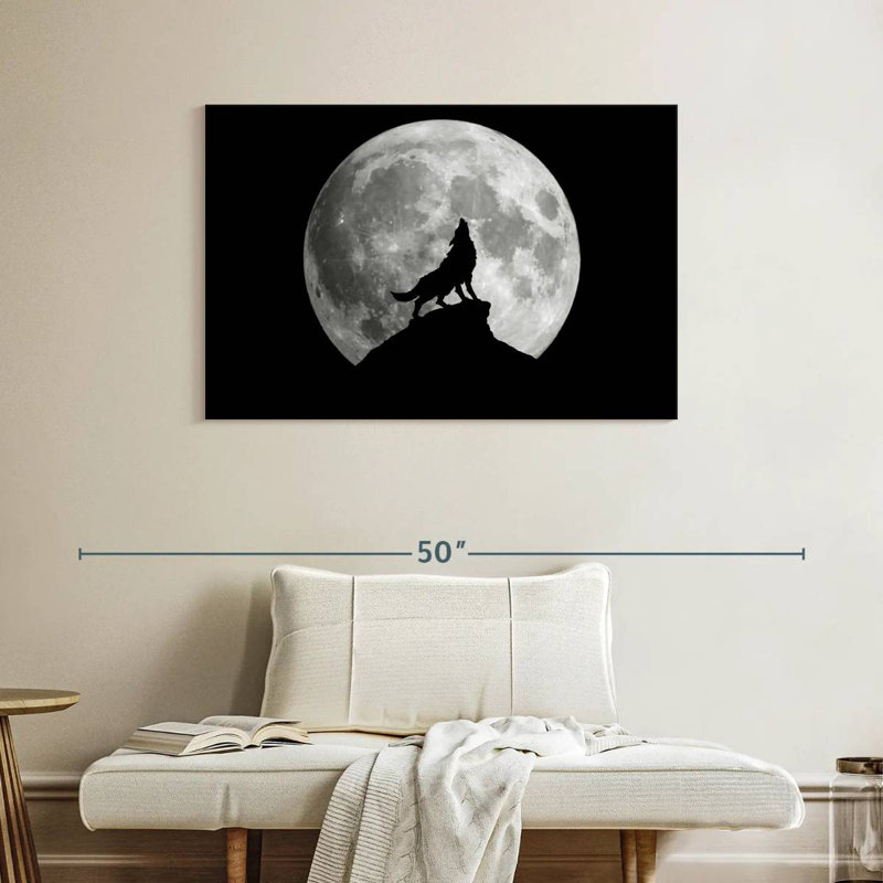 Wolf Moon, 26" H x 39" W