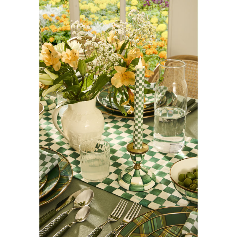 Dark Green Check Napkin