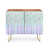 Mauve / turquoise / brun foncé