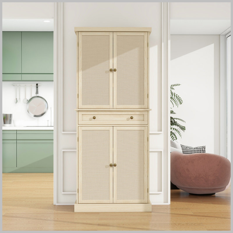 Herto Kitchen Pantry, Cream
