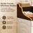 54” Washer Dryer Countertop with LED Light, Wooden Washer Dryer Topper with 2-Tier Shelves and Hanging Rod, Walnut-128907058