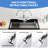 32 In. W X 22 In. D Freestanding Utility Sink In Back With Pull-out Faucet