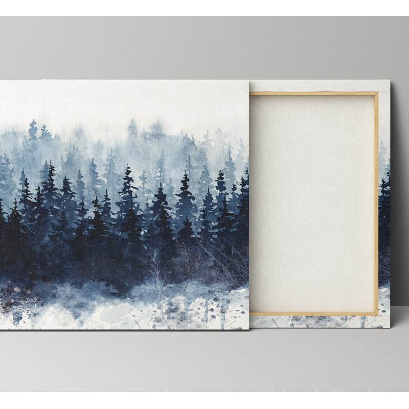 Arenado " Indigo Forest ", Wrapped Canvas, 32" H x 48" W, No Frame