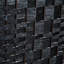 Cloison d'intimité à 4 panneaux Black Weave. Écran élégant pour les petits espaces, avec charnière pratique et fonction portative de 6 pi de hauteur en noir. Paravents, panneaux, charnières, peu encombrants
