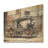 Street Art Vintage Carriage Cart - Old American Cart Wood Art On Natural Pine Wood-327018337