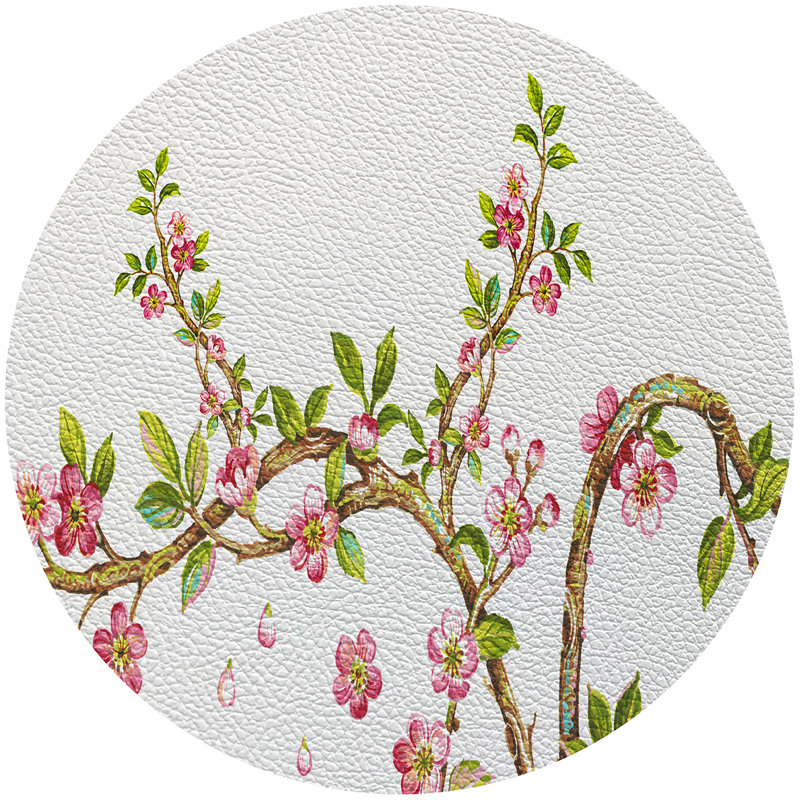 Cherry Blossom 16'' Vinyl Placemat, Pink