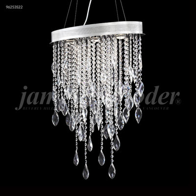 Sculptured Crystal Leaf 3 - Light Chandelier