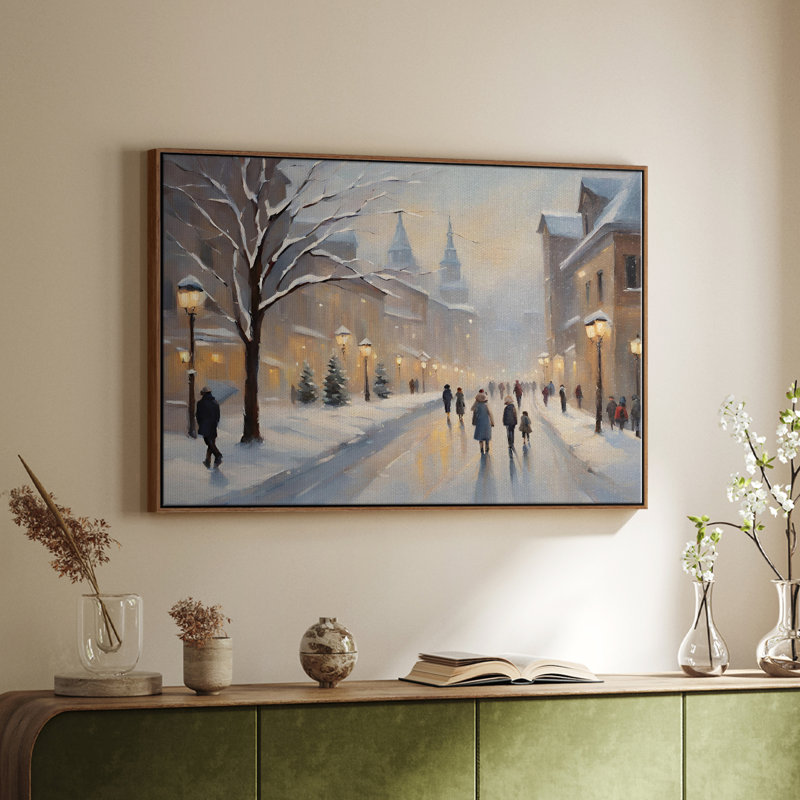 «Vintage Landscape - CCXIV» sur toile, Noyer, H 25 po x l 37 po