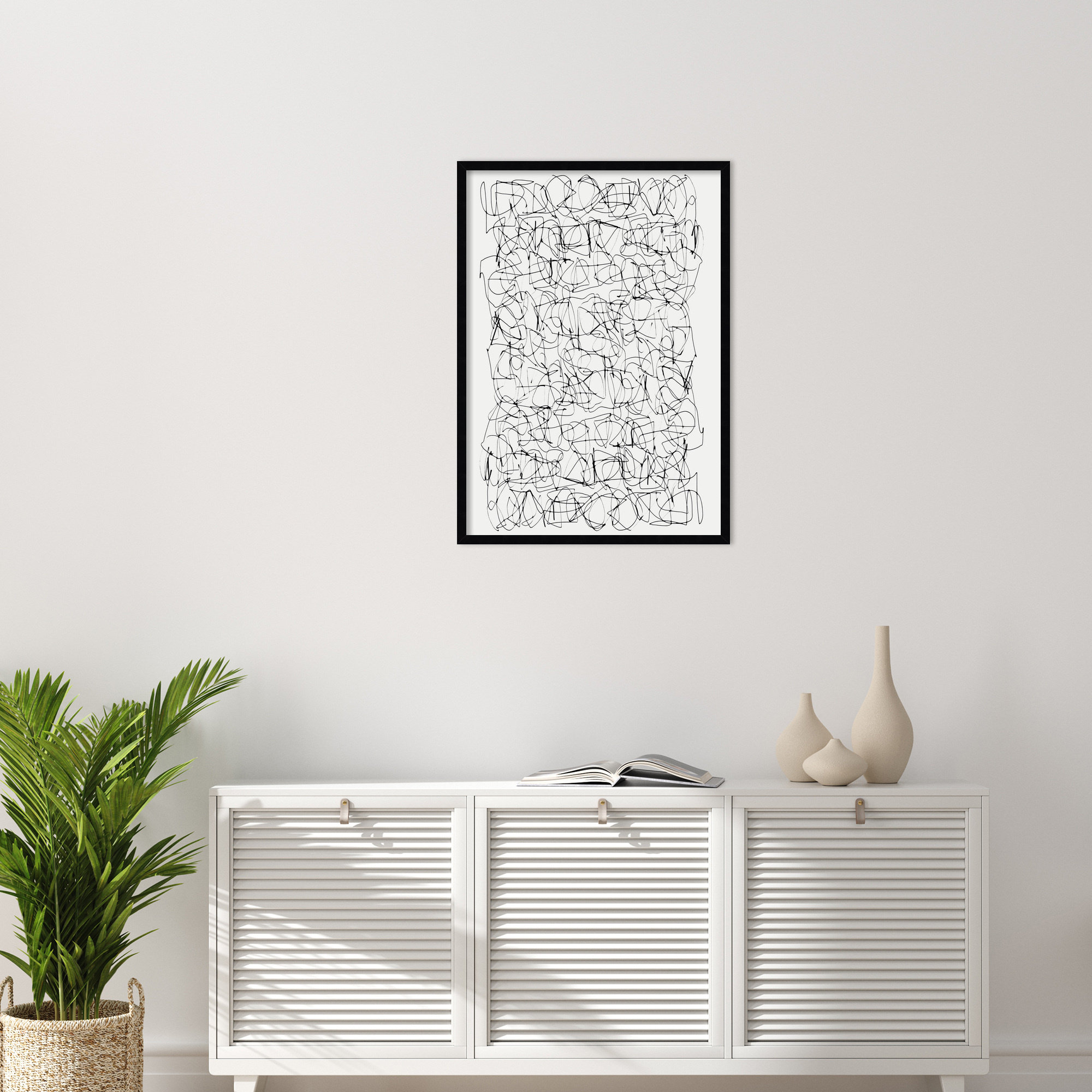 Circuitry by Dan Hobday, 33" H X 24" W, Black