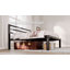 Lit plateforme simple en métal noir de 18 po avec tête de lit moderne Kynnleigh, support en acier robuste, rangement sous le lit, aucun sommier nécessaire-19330559-53588376