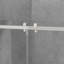 Portes de douche coulissantes doubles contemporaines en chrome de 56 à 60 po x H 78 po-106487975