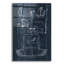 «Boat Lancing Blueprint 1» par Wild Apple Portfolio, art mural en verre acrylique-114391767