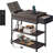 Narrow Side Table With Charging Station, End Table, Couch Table With Fabric Drawer For  For Living Room, Bedroon-1487747539