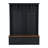 Farmhouse 4-In-1 Hall Tree With Wood Grain Bench And Storage Drawers, Black-1315732259