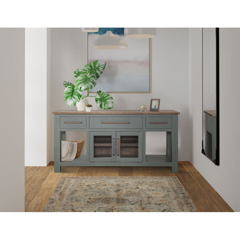 Console 3 tiroirs et 2 portes