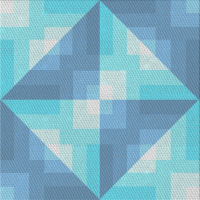 Tapis bleu ciel à motif