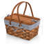 Panier de pique-nique en bois tissé à la main Kansas - Grand panier avec couvercle de table-1803324541