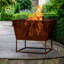 Square Iron Wood Burning Fire Pit-207243325