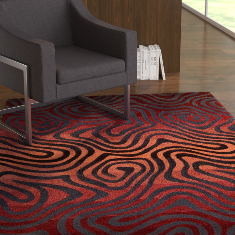 Abstract Indoor Rug, Rectangle 5' x 7'6"