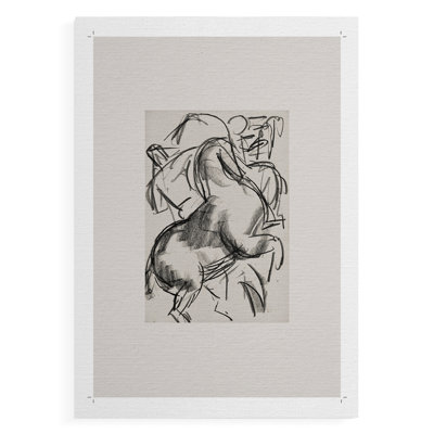 Vintage Sketch XCVI -Canvas Print Only - NOT FRAMED
