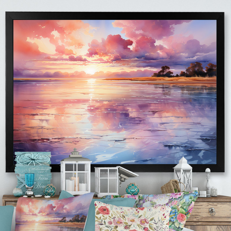 " Clouds Ethereal Drift ", Black Picture Framed, 30" H x 40" W x 1.5" D