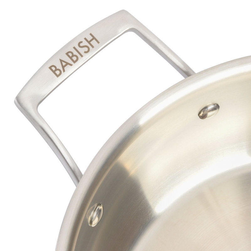 Babish 12-Piece Non-Stick Stainless Steel Cookware Set