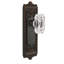 Grandeur Windsor Plate Passage with Baguette Crystal Door Knob-2107693928-2107693942