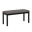 Ensemble de table à manger en bois 6 pièces, table en bois avec 4 chaises rembourrées et banc pour la cuisine, la salle à manger