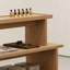 Vitrine simple en bois à trois couches-129674972