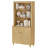 Lysiane 71 Inches Tall Bookcase With Doors, 5-Tier Bookshelf With Storage Cabinet For Home Office, Living Room, 35.4" Wide-1389565755-1389565735