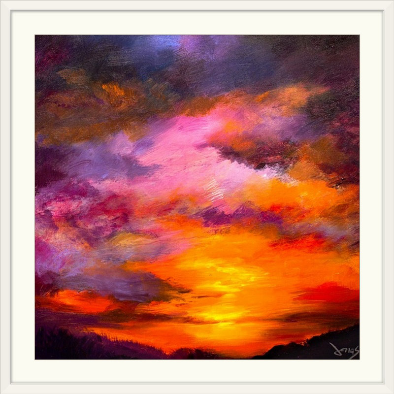 «Majestic Skies» par Kirandip, reproduction d'art, H 35 po x l 35 po x P 1,5 po, Toile