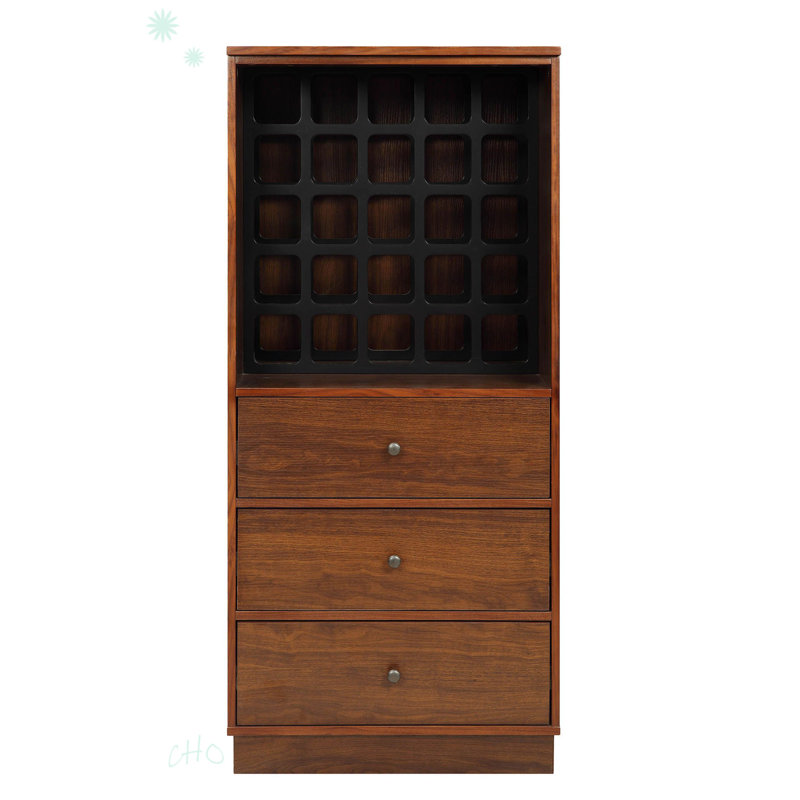 Wiesta Wine Cabinet In Walnut, Walnut