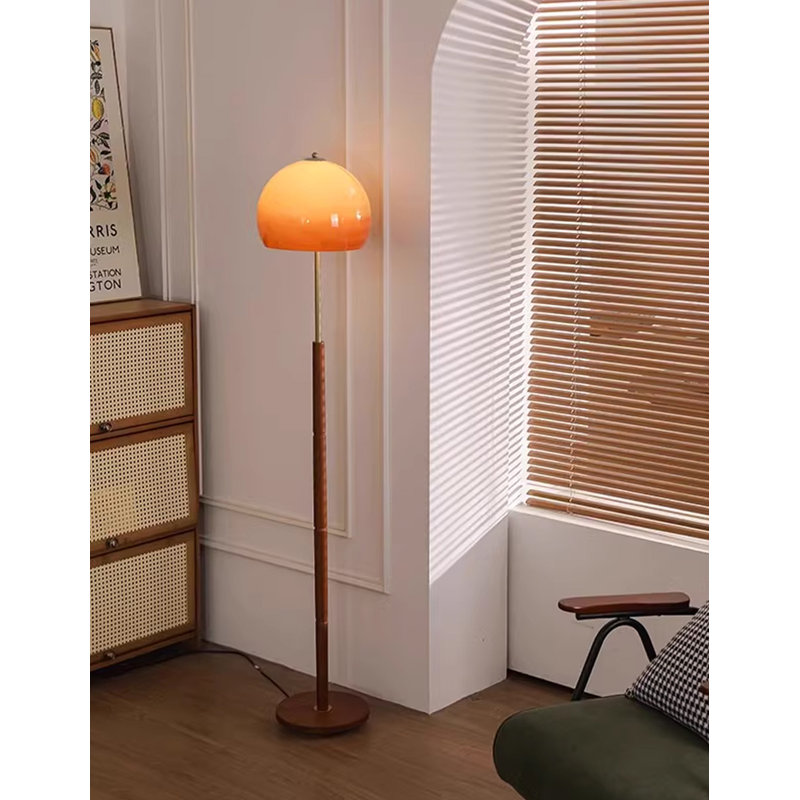 Lampe sur pied en bois Retro Gradient Shade