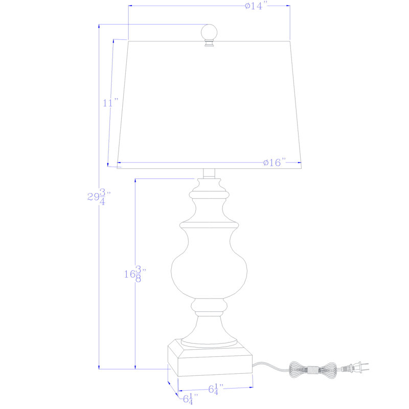 Lampe de table en résine Reymone